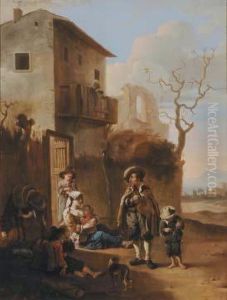 Paesaggio Con Musici Viaggiatori Paesaggio Con Musici Viaggiatori