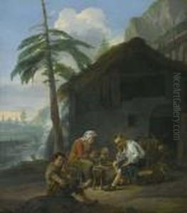 Bauernfamilie Vor Muhle. Bauernfamilie Vor Muhle.