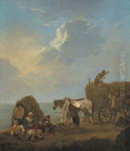 An Extensive Landscape With Haymakers