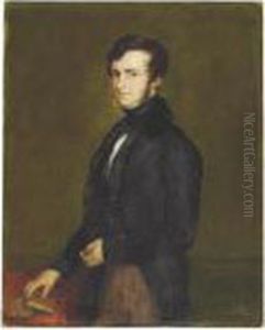 Portrait Of John Davies Gilbert by John Linnell