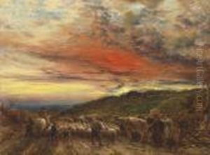 Homeward Bound, Sunset by John Linnell