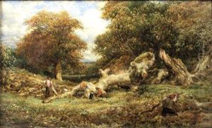 Fallen Tree by John Linnell
