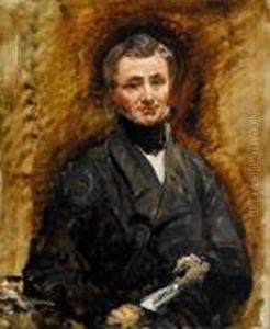 Portrait Of A Gentleman Wearing A Black Stock, Half Length