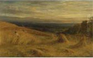 Harvest Time In Sussex by John Linnell