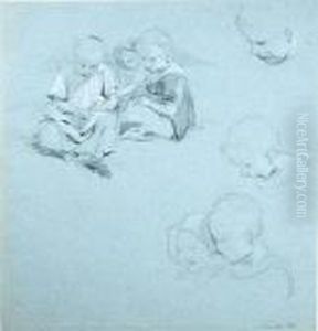 Studies Of Children by John Linnell