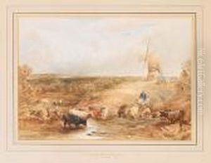 An Old Mill Near Redhill, Surrey by John Linnell