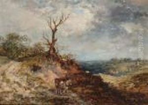 A Horse Drawn Cart In A Rugged Country Landscape A Horse Drawn Cart In A Rugged Country Landscape