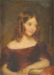 Portrait Of A Young Girl Thought To Be Miss Barrington Portrait Of A Young Girl Thought To Be Miss Barrington