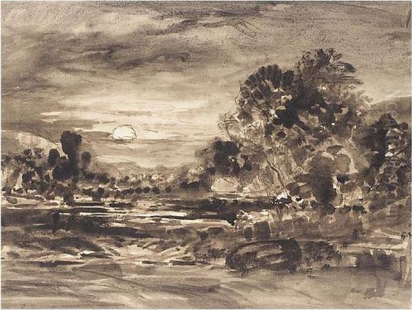 A Moonlit Landscape - view 1
