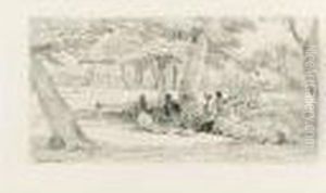 Woodcutters In Windsor Park by John Linnell