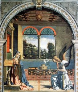 Annunciation by Andrea Previtali