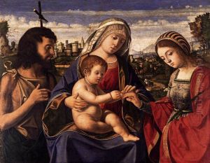 The Mystic Marriage of St. Catherine 1505 by Andrea Previtali