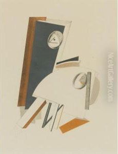 Angstliche by Eliezer Markowich Lissitzky