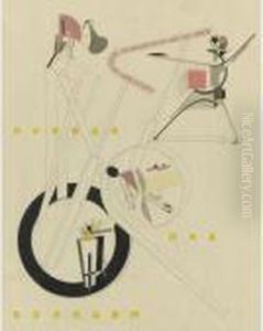 Plastic Figures Of The Electro-mechanical Show From Victory Over The Sun by Eliezer Markowich Lissitzky