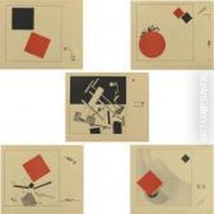 Suprematicheskii Skaz Pro Dva
Kvadrata V Shesti Postroikakh (a Suprematist Tale Of Two Squares In Six
Constructions) by Eliezer Markowich Lissitzky