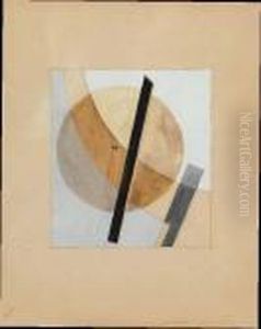 P4 A (proun 4 A) by Eliezer Markowich Lissitzky