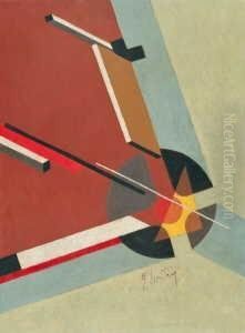 Ohne Titel (proun) by Eliezer Markowich Lissitzky