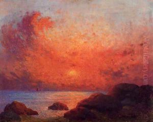 The Sun Setting by Ferdinand Loyen Du Puigaudeau