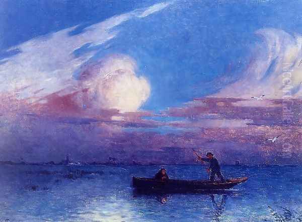 Boating at Night in Briere - view 1