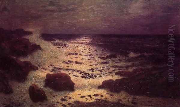 Moonlight on the Sea and the Rocks - view 1