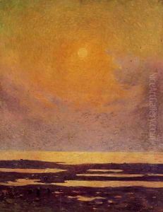 Sunset on the Coast by Ferdinand Loyen Du Puigaudeau