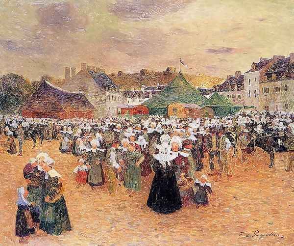 The Fair at Pont-Aven by Ferdinand Loyen Du Puigaudeau