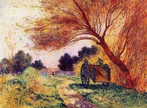 Cart by the Path by Ferdinand Loyen Du Puigaudeau