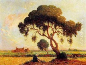 Breton Woman Seated under a Large Tree