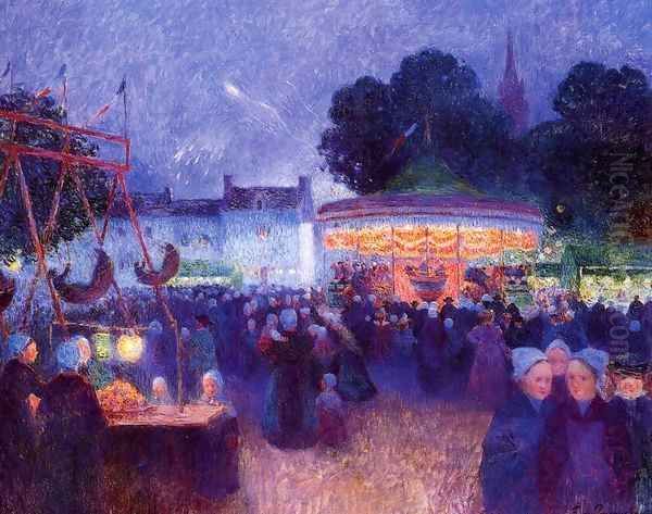 Carnival at Night Saint-Paul de Leon 1894 - view 1
