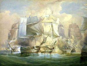 The Battle of Trafalgar the Beginning of the Action 21st October 1805
