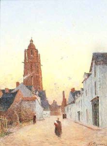 Rue du Bourg du Batz by Ferdinand Loyen Du Puigaudeau