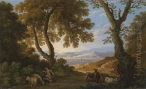 A Roman Ideal Landscape by Andrea Locatelli