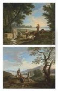 A Pastoral Landscape by Andrea Locatelli