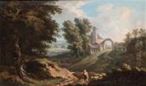 Landschaften Aus Derromischen Campagna by Andrea Locatelli