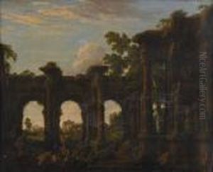 Capriccio With Figures by Andrea Locatelli