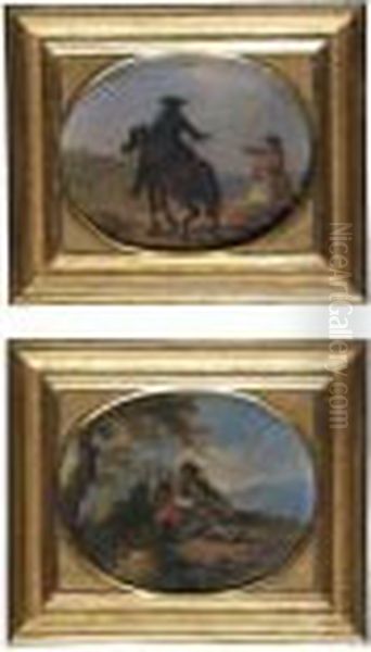 Due Cavalieri; Contadini A Riposo - view 1