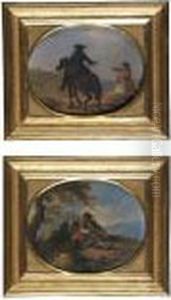 Due Cavalieri; Contadini A Riposo Due Cavalieri; Contadini A Riposo