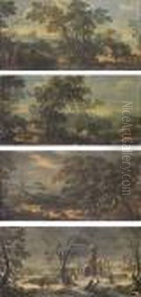 Les Quatre Saisons : Le Printemps; L'ete; L'automne; L'hiver - view 1