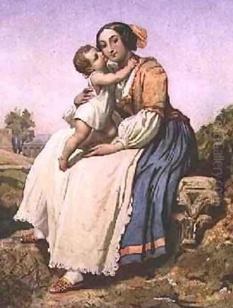 An Italian Peasant Woman and Child, c.1836-41 - view 1