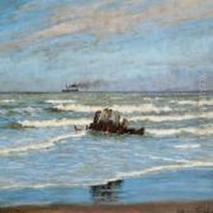 Steamship Off The Coast