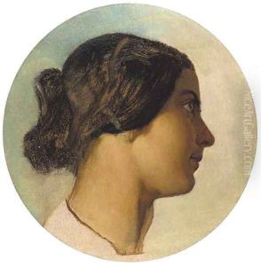 Portrait of Louise - a study by Dominique Louis Papety