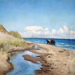 The Stage Coach On Its Way To Skagen by Carl Locher