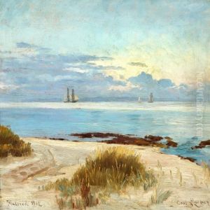 Sailing Boats Off The Coast Near Hulerod