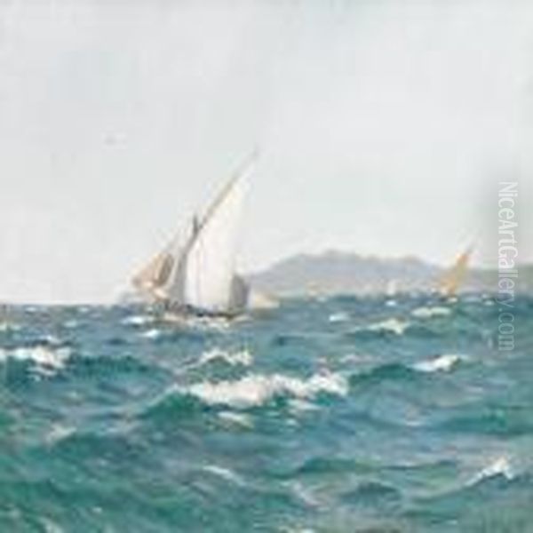 Sailboats By The Coast - view 1