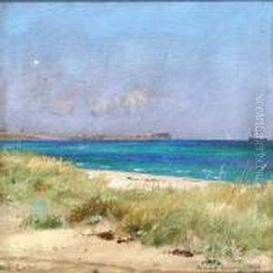 The Beach Of Hornbaek by Carl Locher