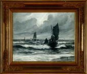 Fishing Boats Crossing The Breakers
