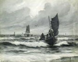 Fishing Boats Homeward Bound by Carl Locher
