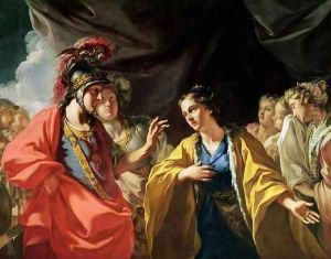 The Clemency of Alexander the Great 356-323 BC in front of the Family of Darius III d.330 BC
