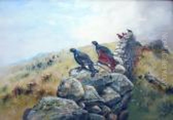 Blackcock On A Wall - view 1