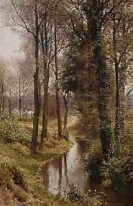 Round My House The Mill Stream, Ockham, 1880-86 by Harry Sutton Palmer